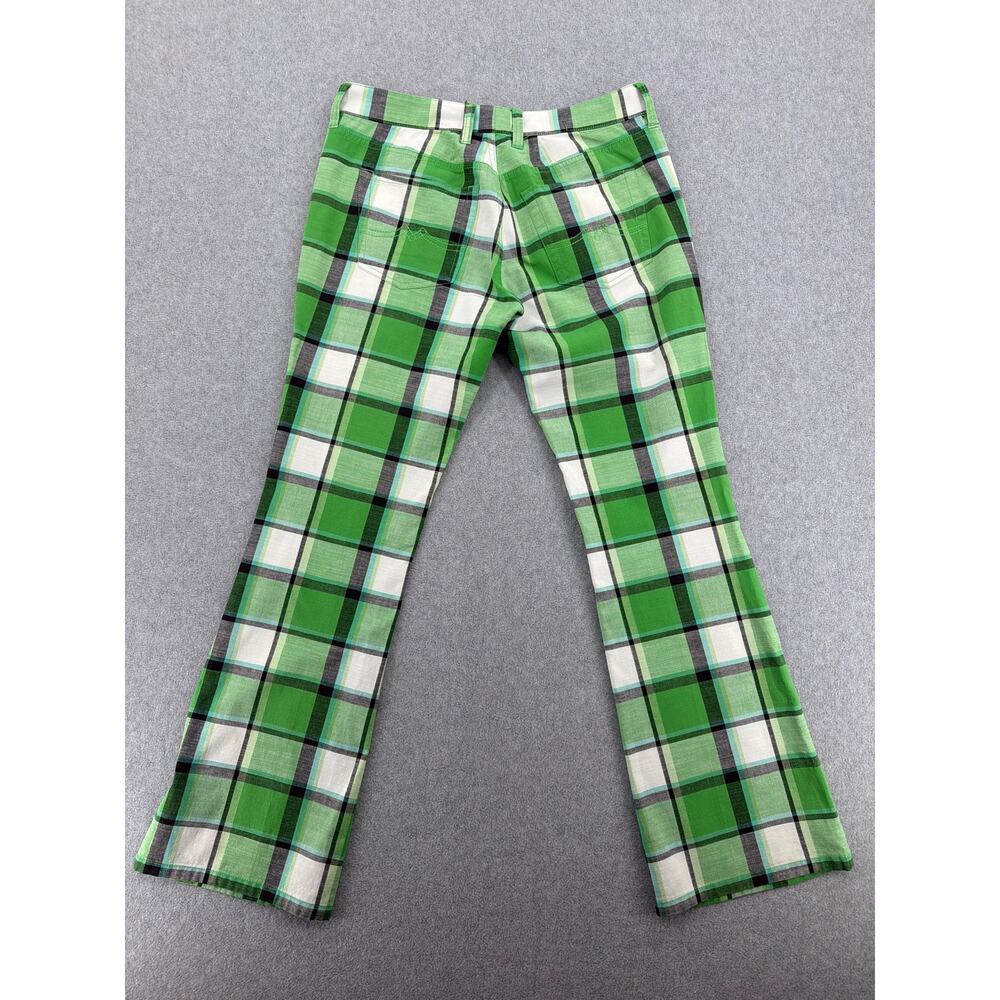 Loudmouth Women’s Green Plaid Golf Pants Cotton Statement Preppy Y2K Size 6 - Picture 6 of 8